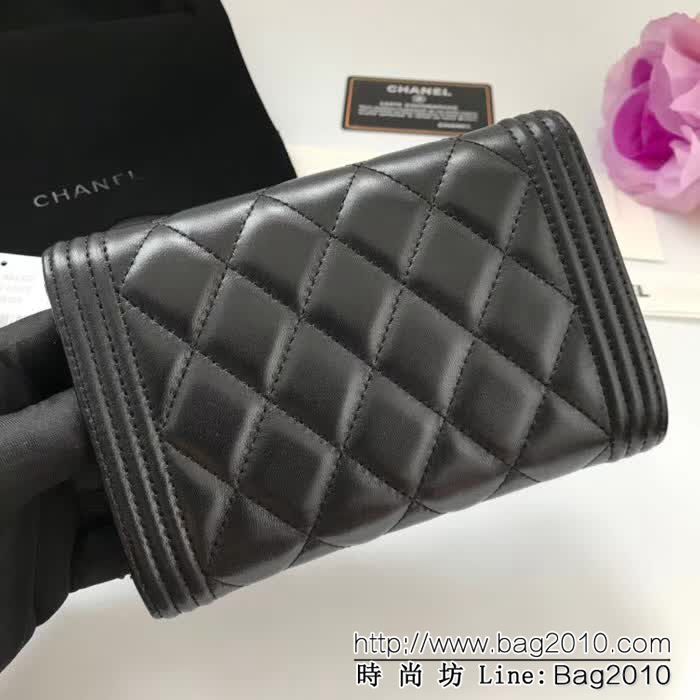 CHANEL香奈兒 海外原單走私貨 進口綿羊皮 女款長錢包 A84302  DJC2497